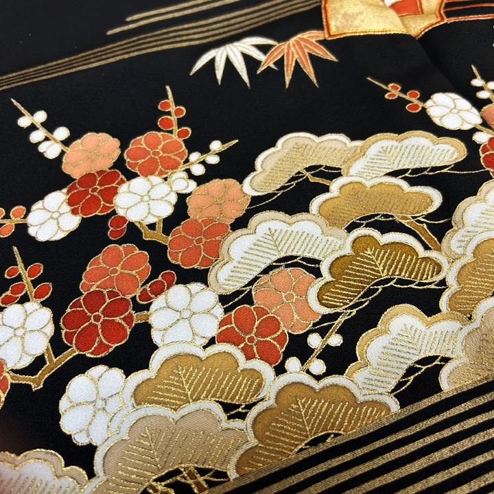 格式高い古典の美 京都の一流染匠が創作した黒留袖 格式高い古典の美