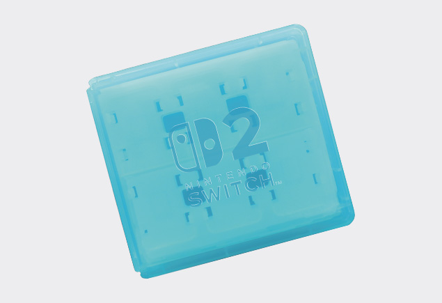 Nintendo Switch 2 用カードケースカードポケット24 アクアブルー