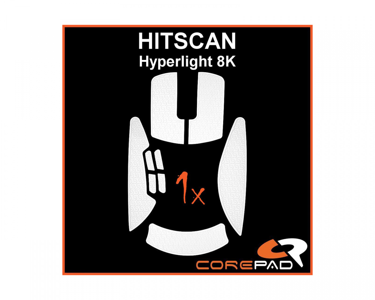Corepad Soft Grips for HITSCAN Hyperlight 8K - White - MaxGaming.com