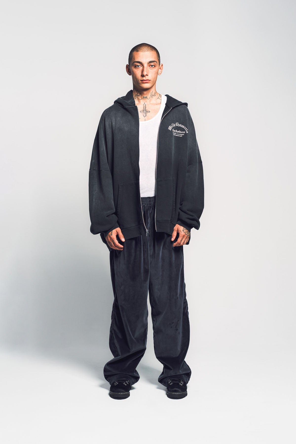 WILLY CHAVARRIA | MAXFIELD FINE FASHIONS HOOLIGAN ZIP-UP HOODIE