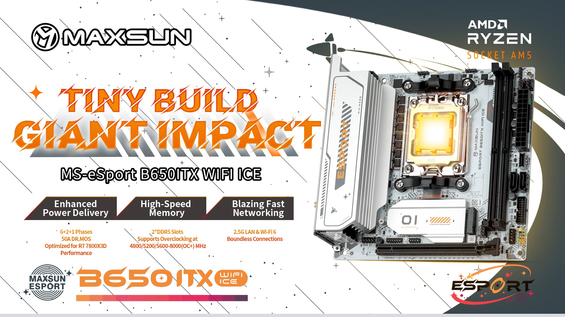 MS-eSport B650ITX WIFI ICE