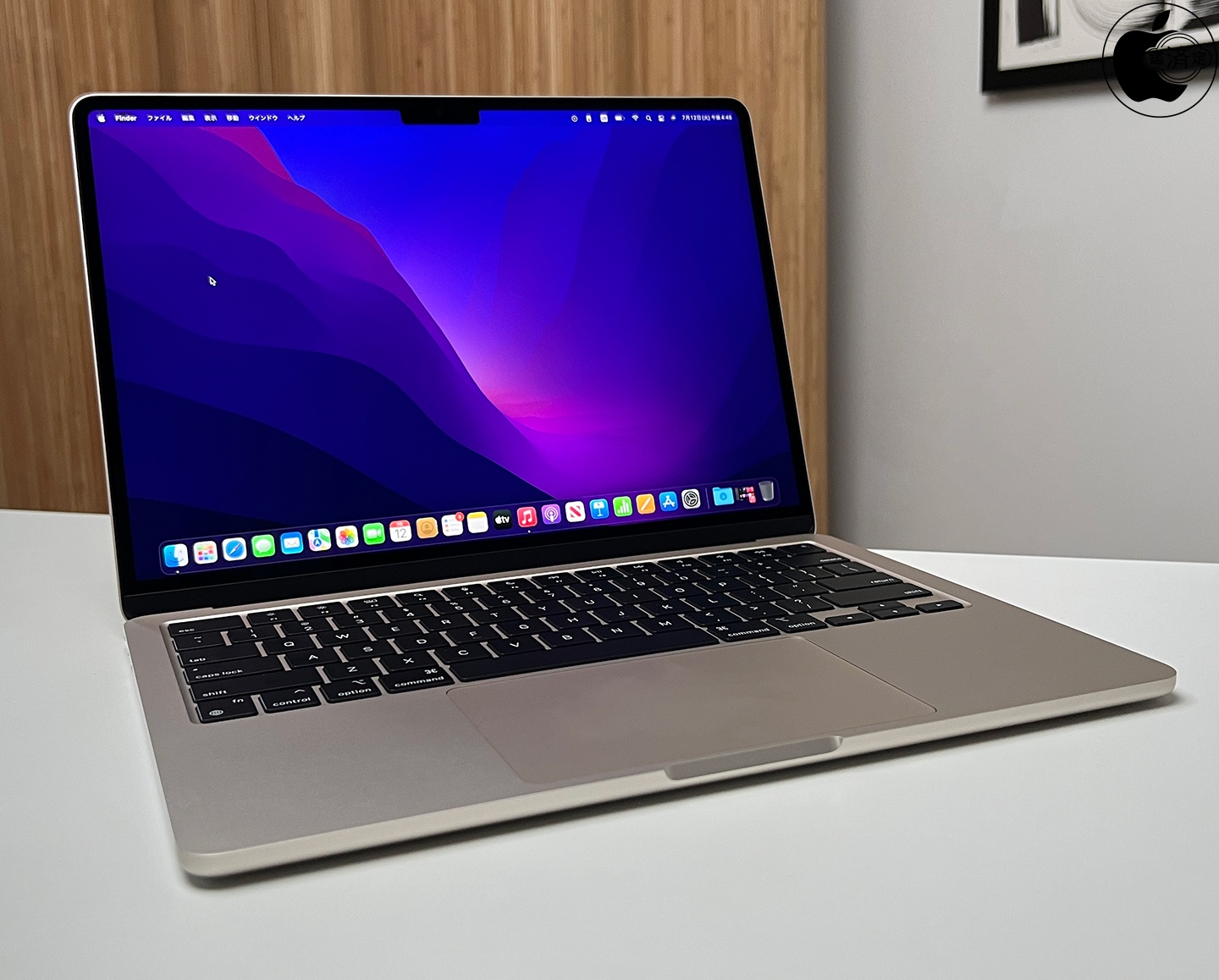AppleのM2チップを搭載したMacBook Air「MacBook Air (M2, 2022)」を