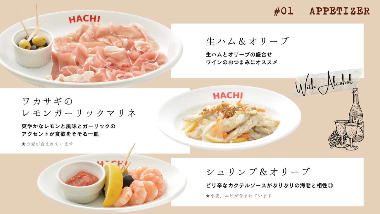 長町店メニュー - 日本一ナポリタン・伝統のハンバーグの専門店HACHI