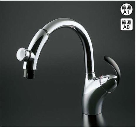 TOTO キッチン用水栓金具 TKN34PBTA シングル混合水栓 台付き(1穴