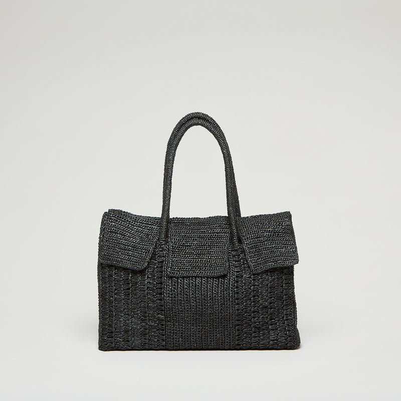 MAISON N.H PARIS [メゾンエヌアッシュパリ] - Dahlia Grand raffia bag