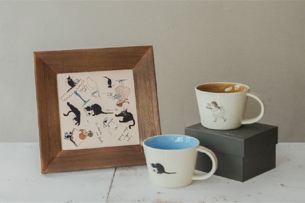 m.m.d. × くらはしれい「ミルクの時間」複製原画・マグカップ