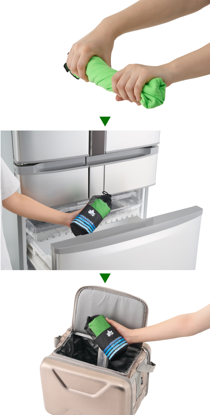 夏場のスポーツにオススメ!】 氷点下リカバリー・クールボディタオル