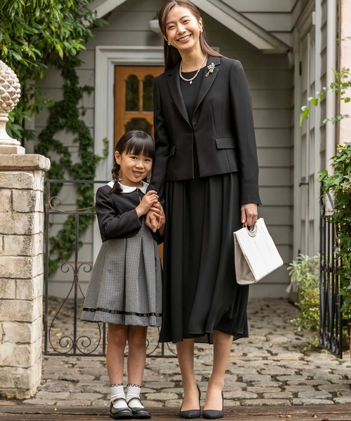 卒入学式にも使える/テーラードカラージャケット&ロングフレア