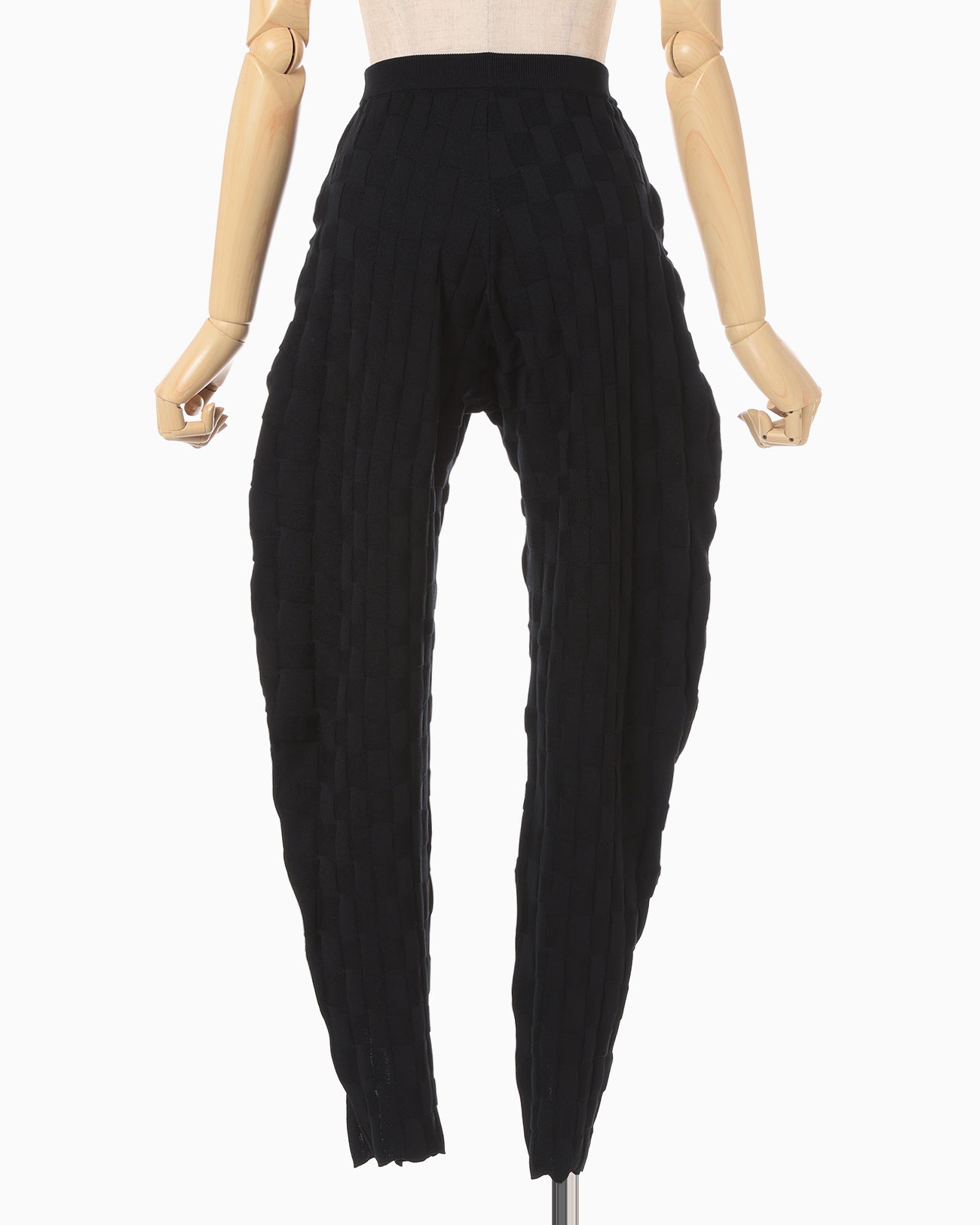 Links Stitch Knitted Trousers - black - Mame Kurogouchi