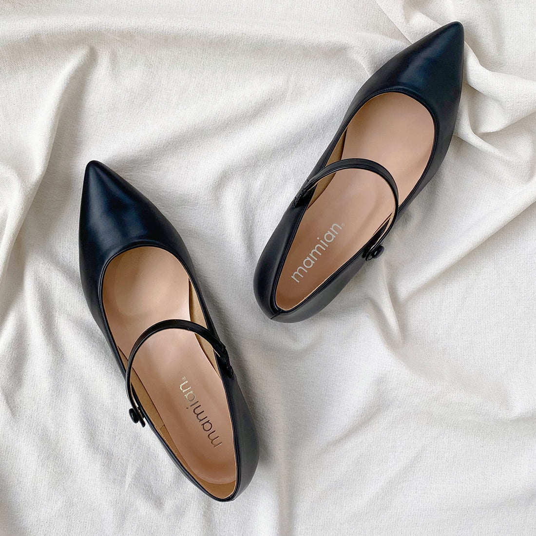 ラストワン30%OFF：2025SS：メリージェーン ストラップ フラット