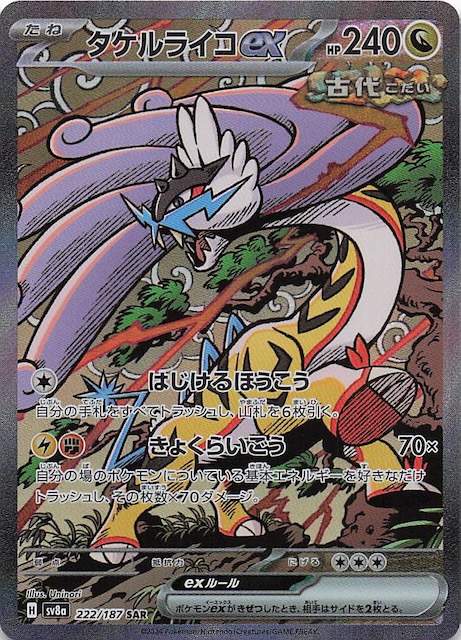 テラスタルフェスex SAR】タケルライコex 222/187 - マナソース