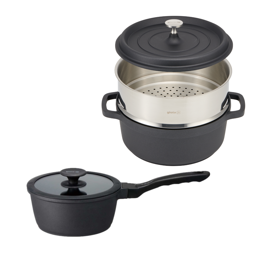 ロイヤルクイーン 大小鍋セット キャセロール スチーマーフライパン