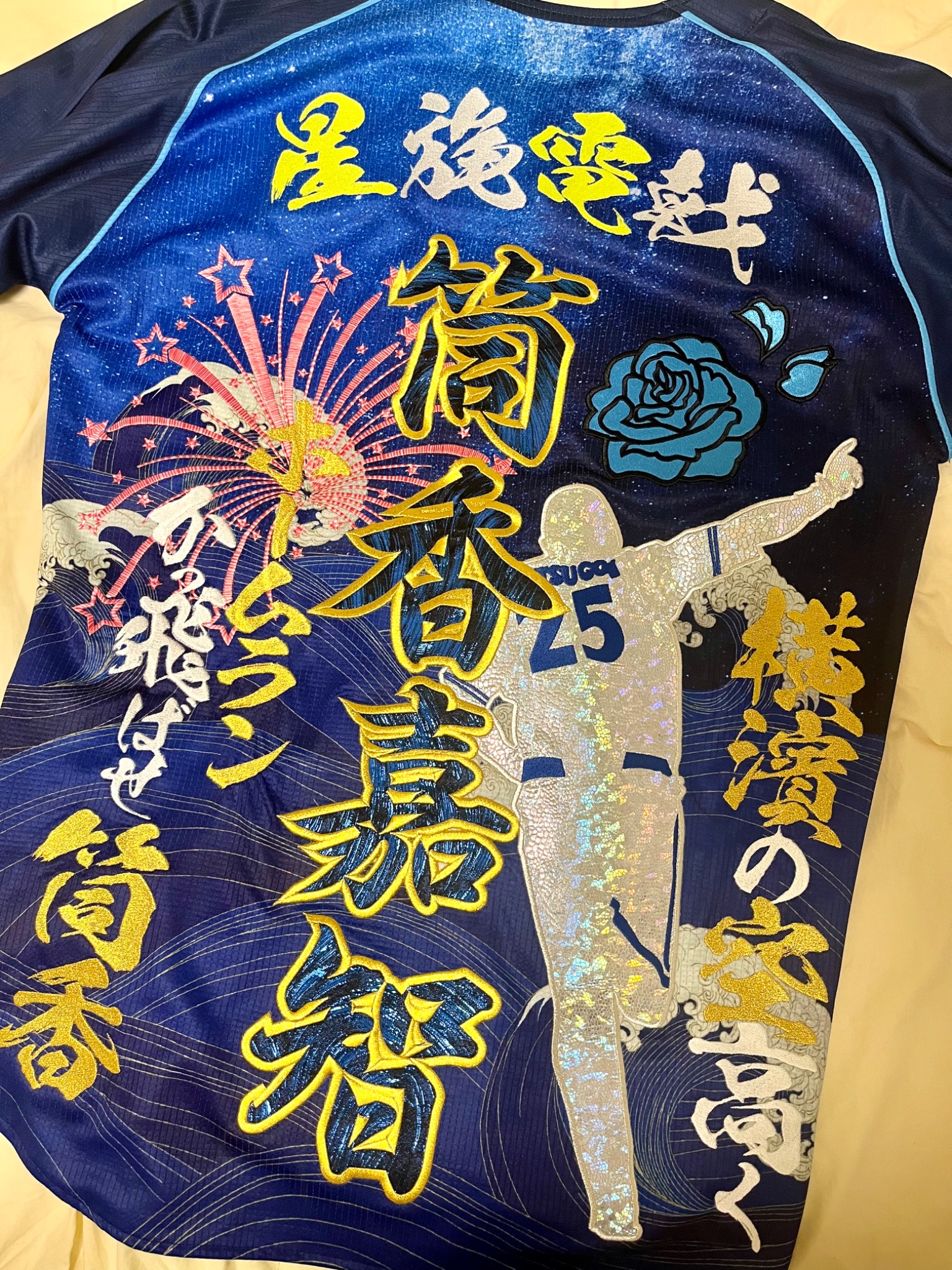 YOKOHAMA STAR☆NIGHT 2024ユニフォームに筒香嘉智選手の刺繍 – お客様