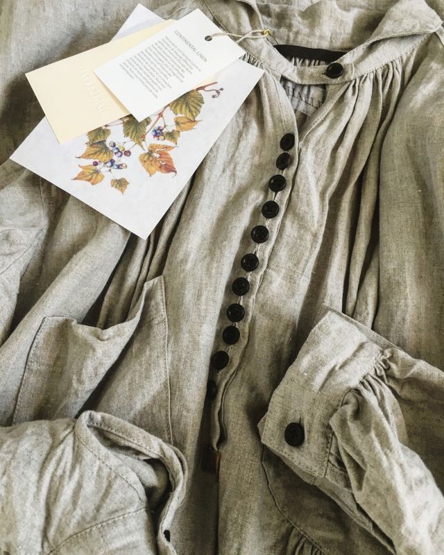 HALLELUJAH／1890's Bourgeron 1890年代 羊飼いシャツワンピース・flax