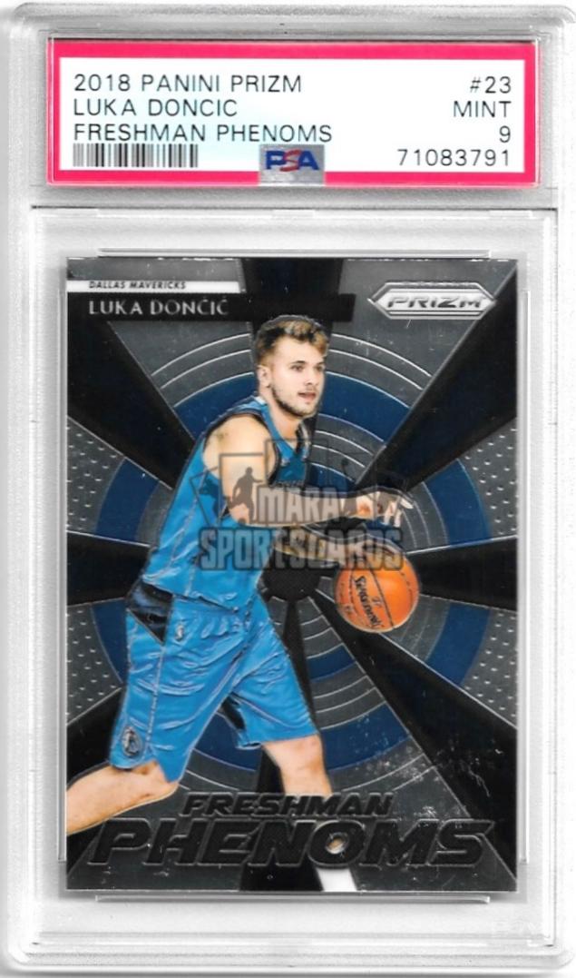 INSERTNÍ KARTY NBA | PSA 9 Rookie Freshman Phenoms LUKA DONCIC 18
