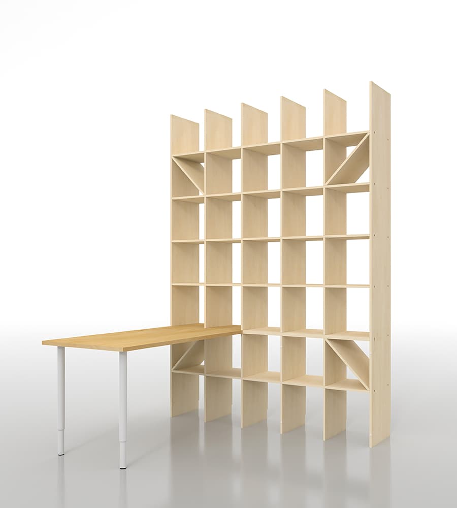 本棚付きデスク|デスク付き本棚の通販はマルゲリータ