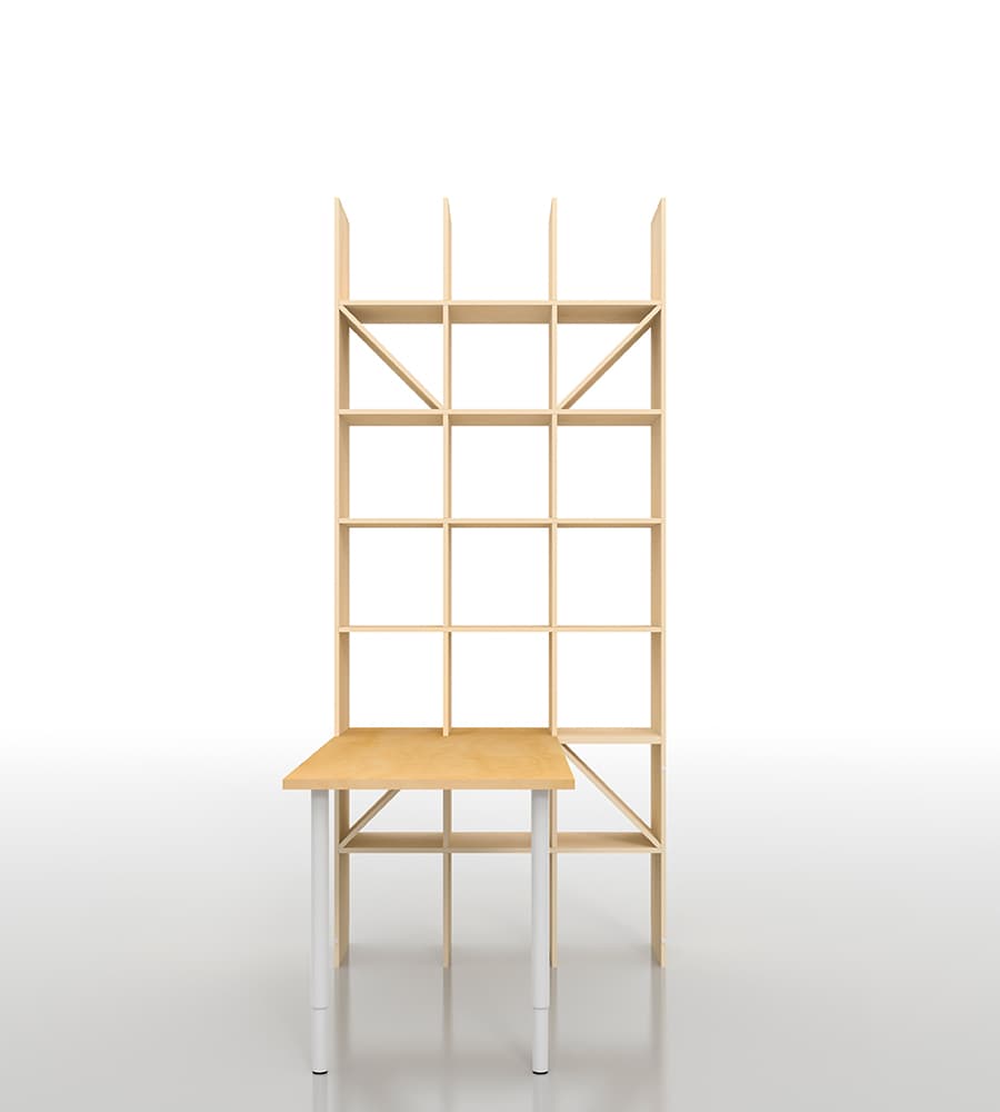 机付き本棚|デスク付き本棚の通販はマルゲリータ