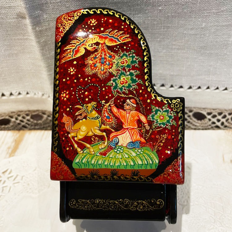 ロシア雑貨店マリンカ / ラッカー塗り細密画小箱