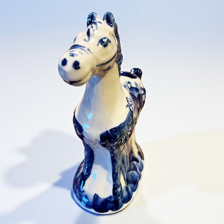 ロシア雑貨店マリンカ / グジェリ陶器 馬小物gz226
