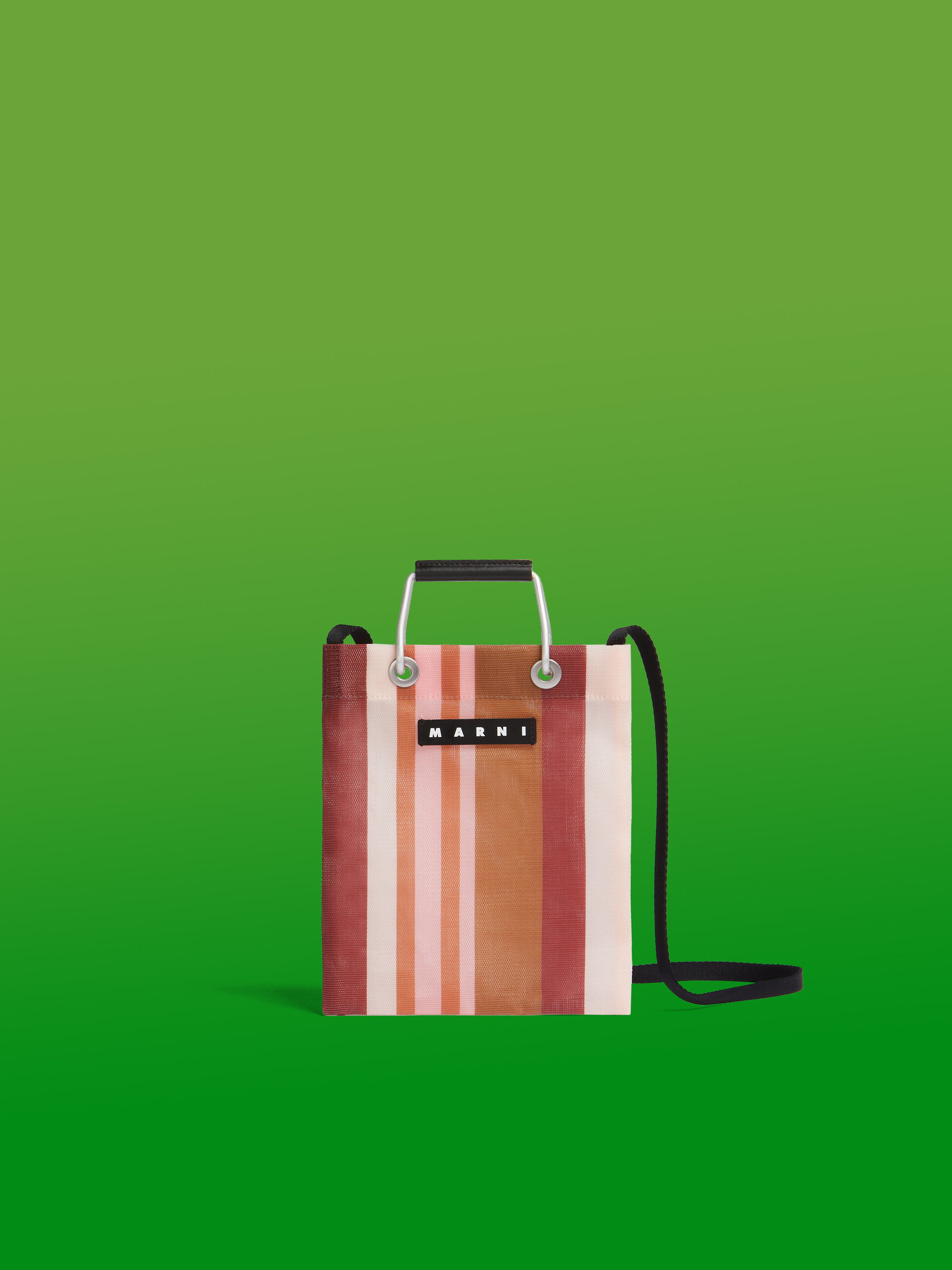 パープル MARNI MARKET STRIPE MINI SHOULDER BAG | Marni