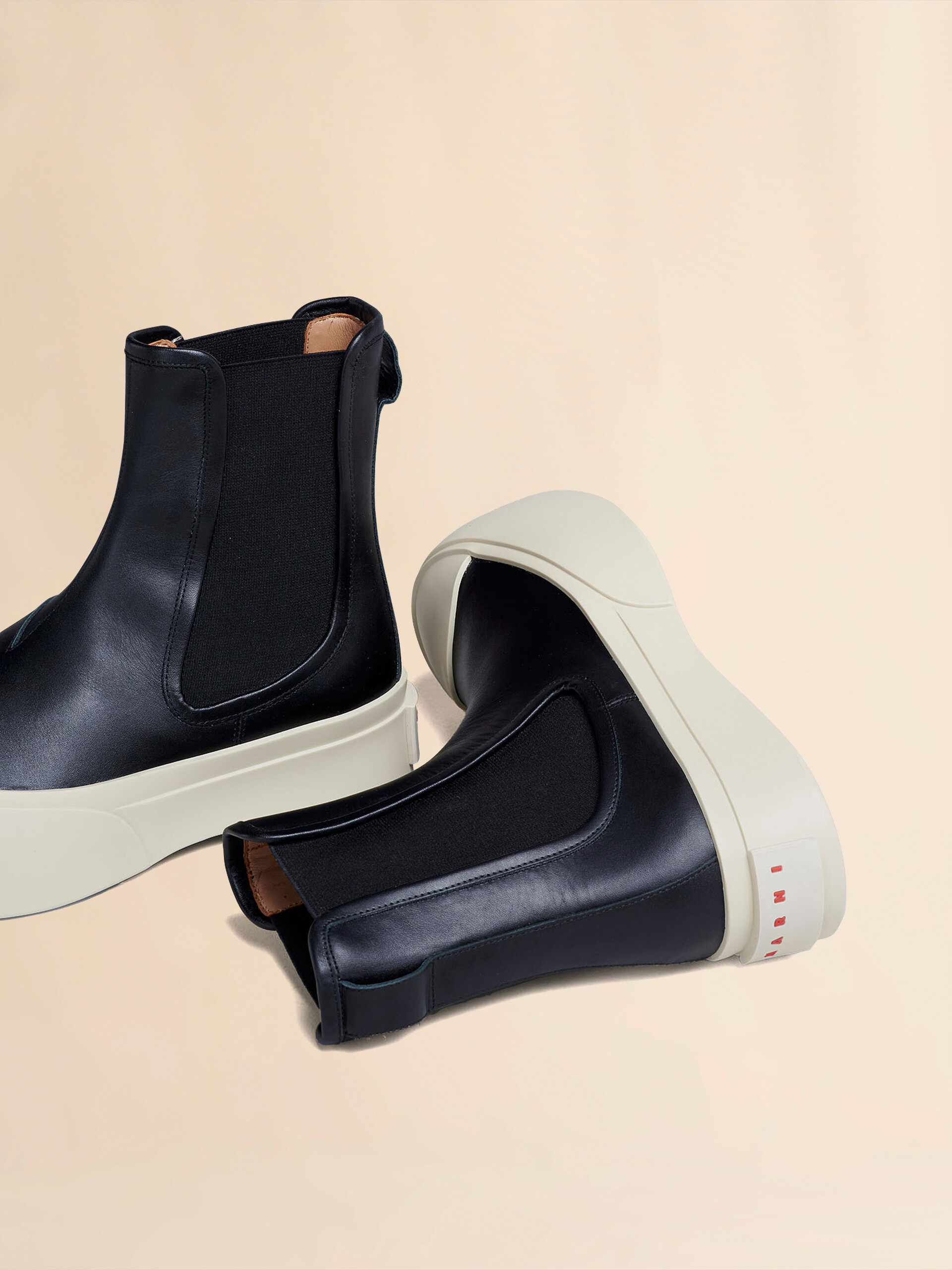 Black nappa leather PABLO Chelsea boot | Marni