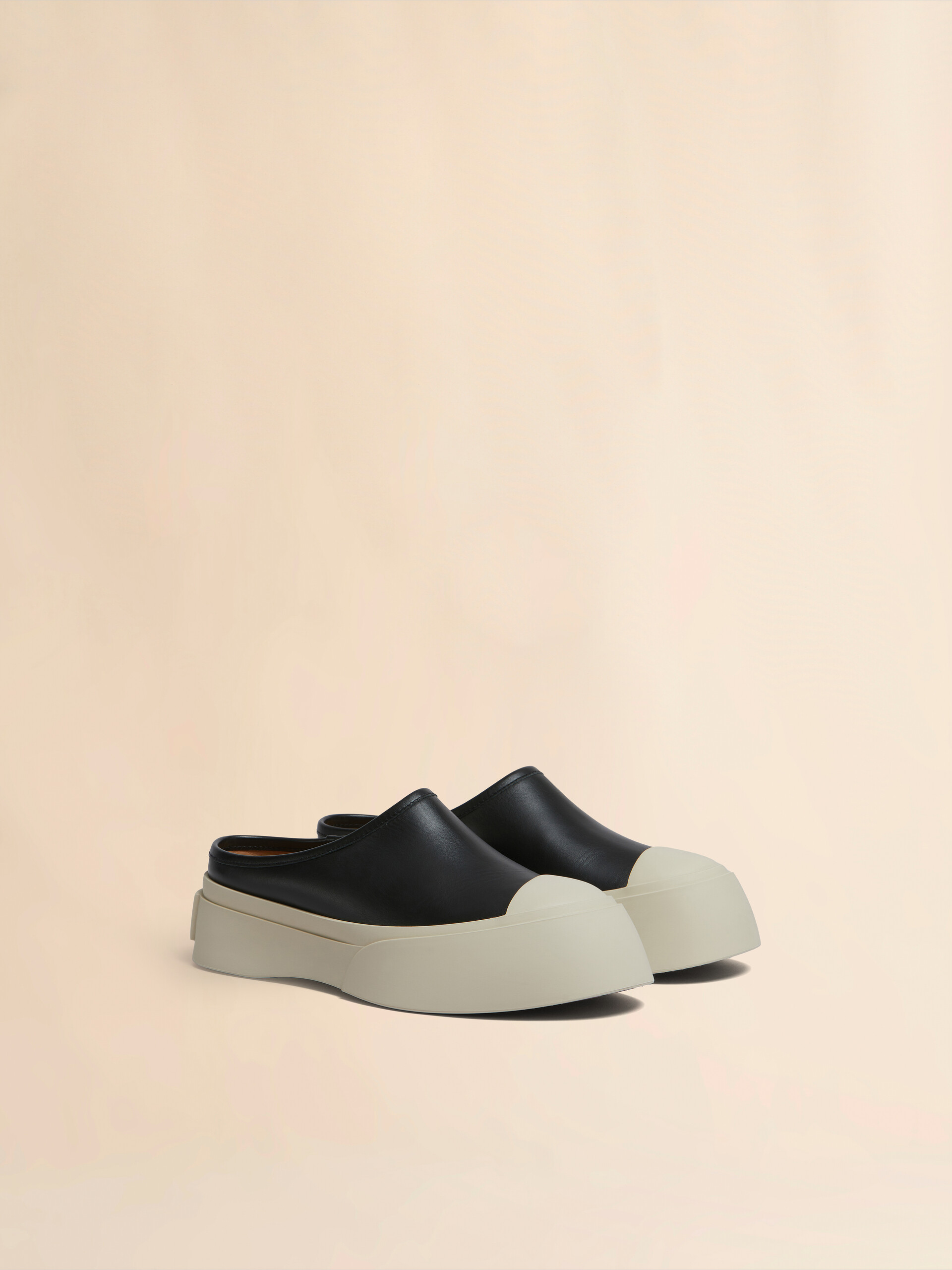 Black leather Pablo sabot | Marni