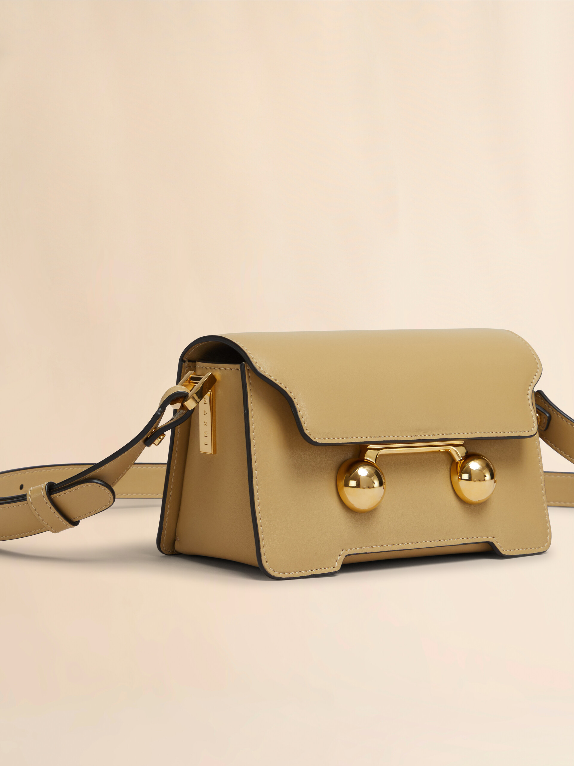 キャメル レザー製 Trunkaroo ミニショルダーバッグ | Marni