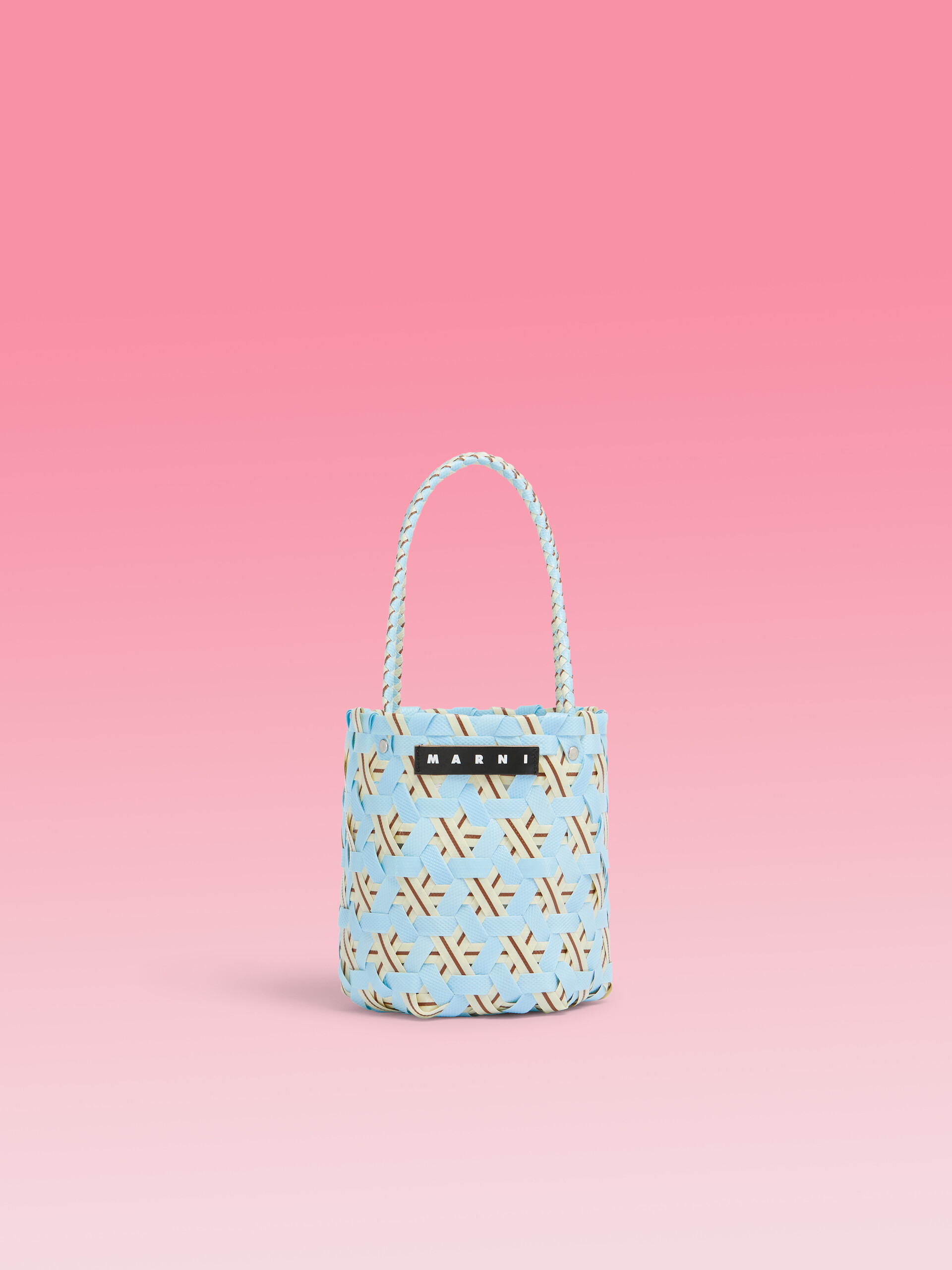 ライトブルー MARNI MARKET シリンダーシェイプ バスケットバッグ | Marni