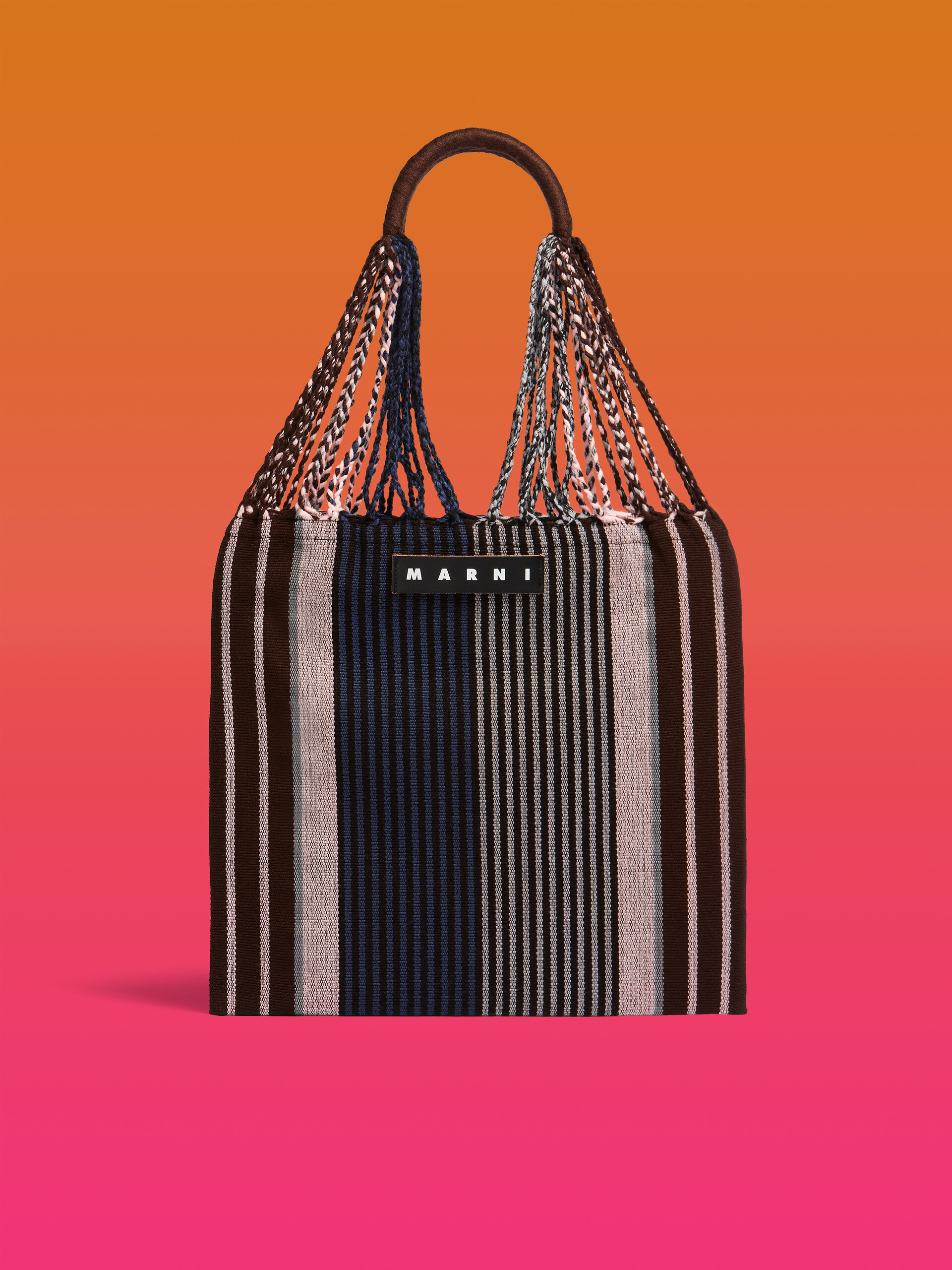 レッド マルチカラー MARNI MARKET HAMMOCK クロシェバッグ | Marni
