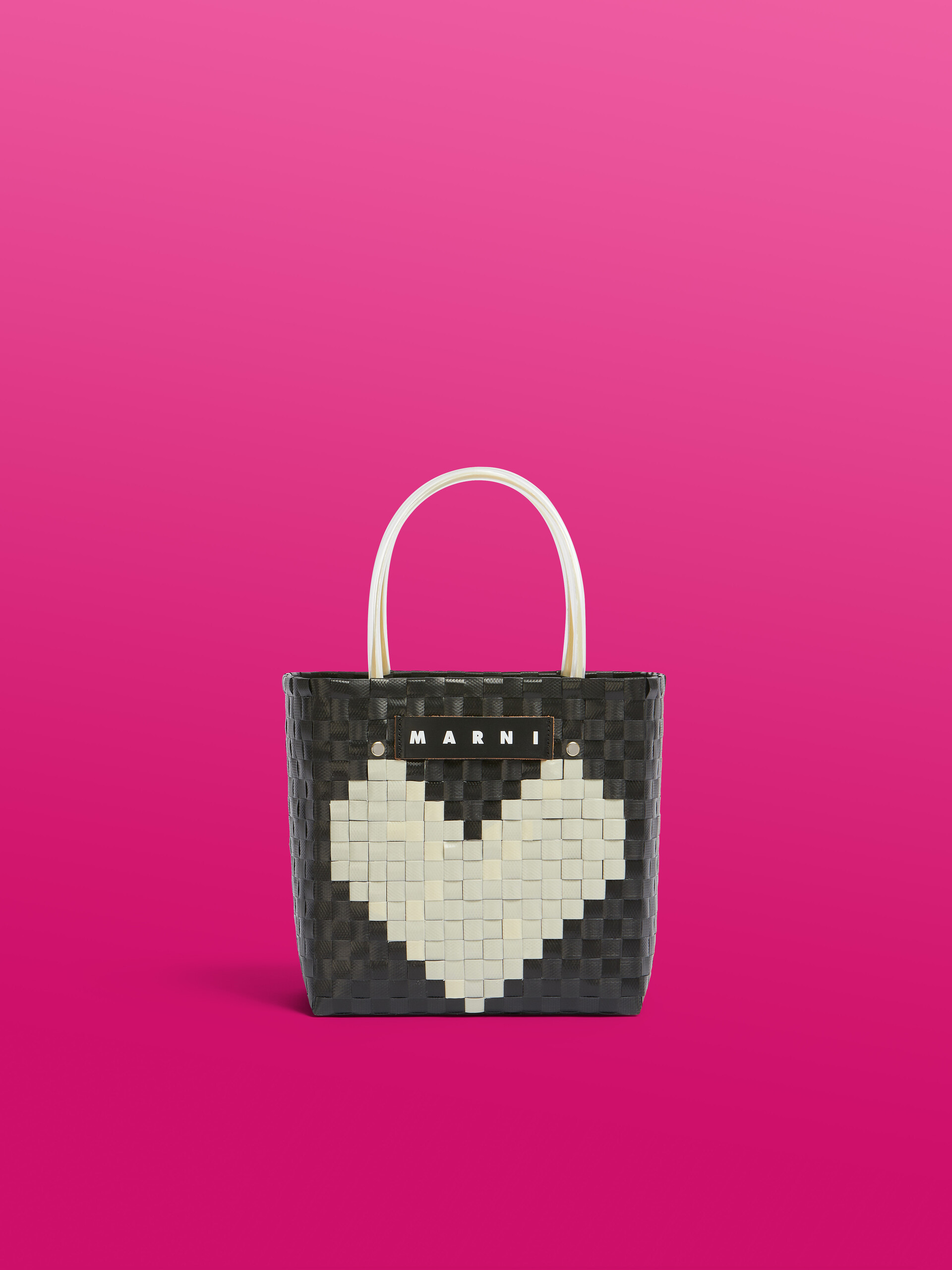 コード(ホワイトハート) MARNI MARKET LOVE MINI BASKET BAG | Marni