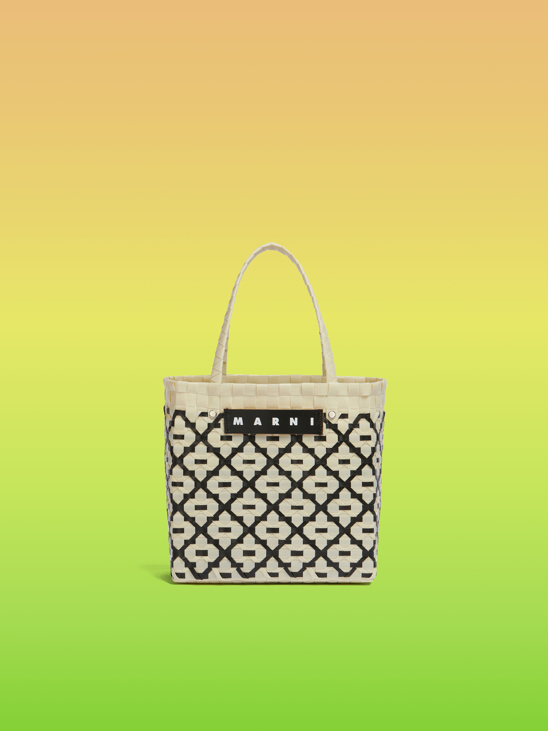 アイボリー MARNI MARKET Criss-Cross ミニ バスケットバッグ | Marni