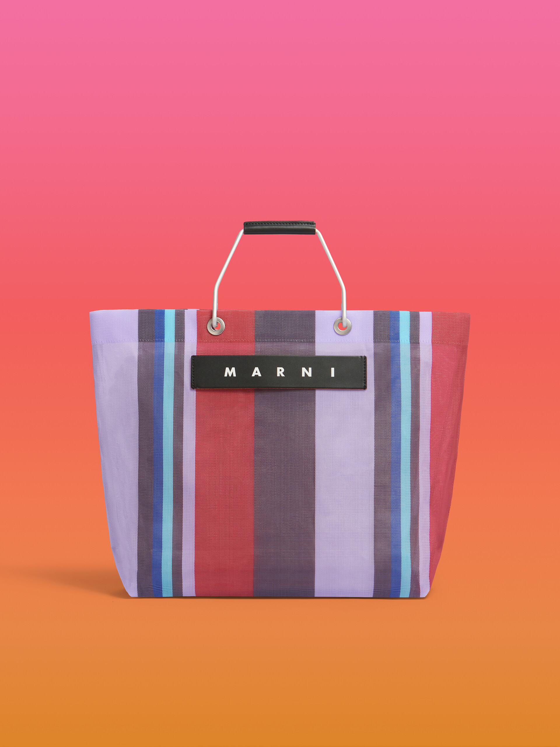 グリーンブルー MARNI MARKET STRIPE BAG | Marni