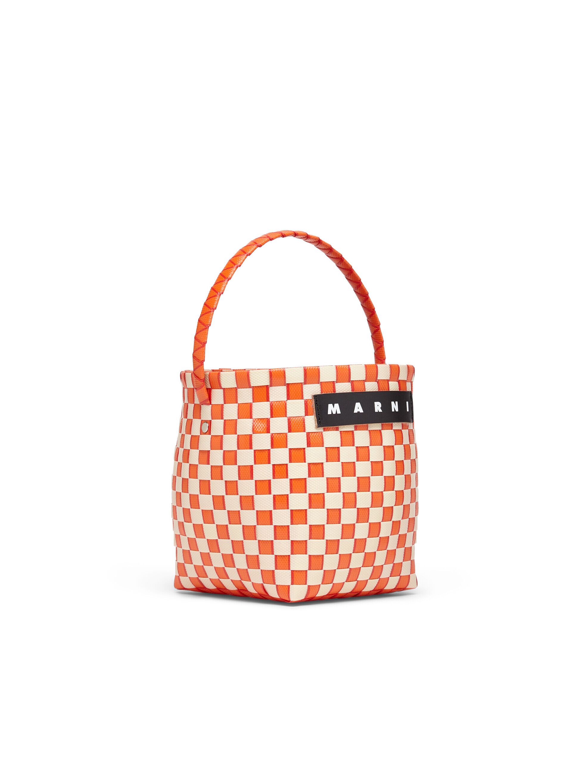 オレンジ ウォーブン素材製 MARNI MARKET POD BASKETバッグ | Marni