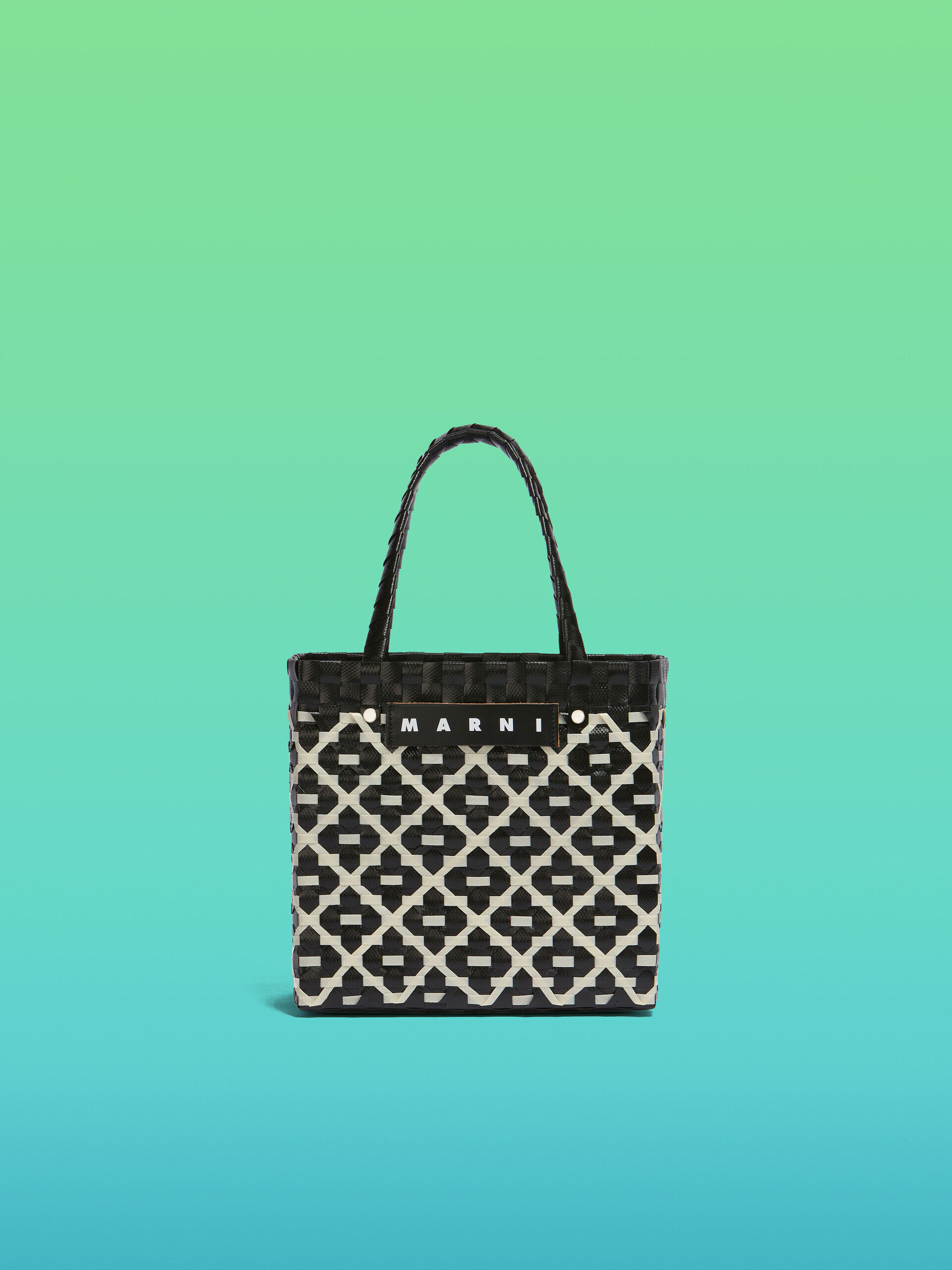 ブラック MARNI MARKET Criss-Cross ミニ バスケットバッグ | Marni