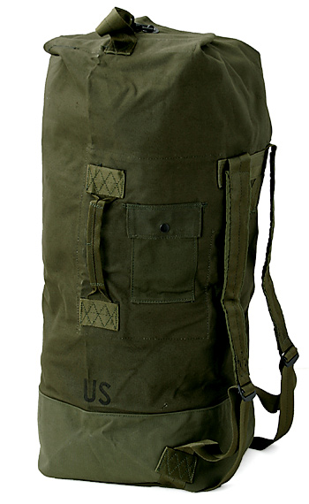 US(米軍) NAM戦(70's) OD コットンダッフルバッグ/2ストラップ仕様/DSA