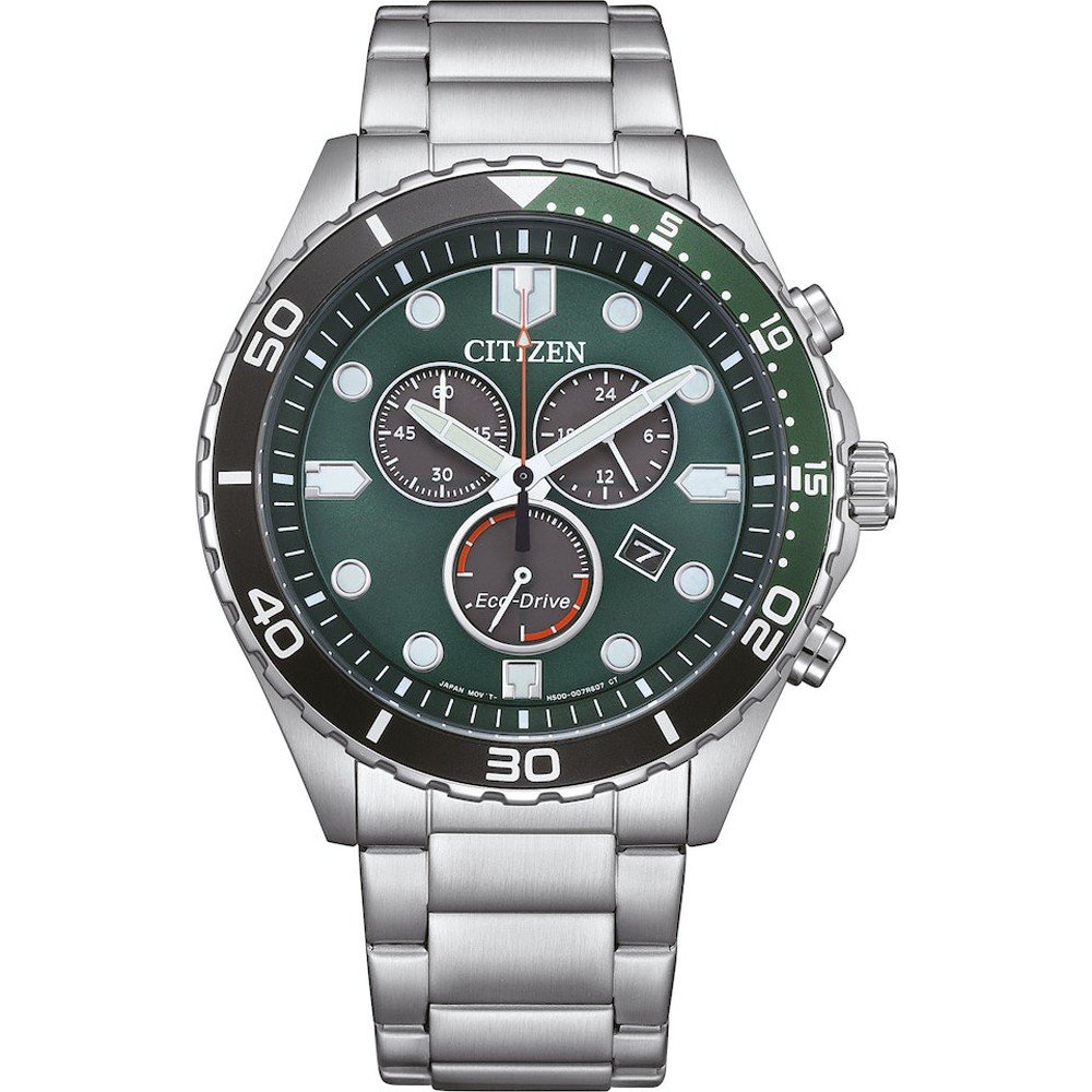 Citizen Sport AT2561-81X OF Sporty Aqua Chrono Watch • EAN