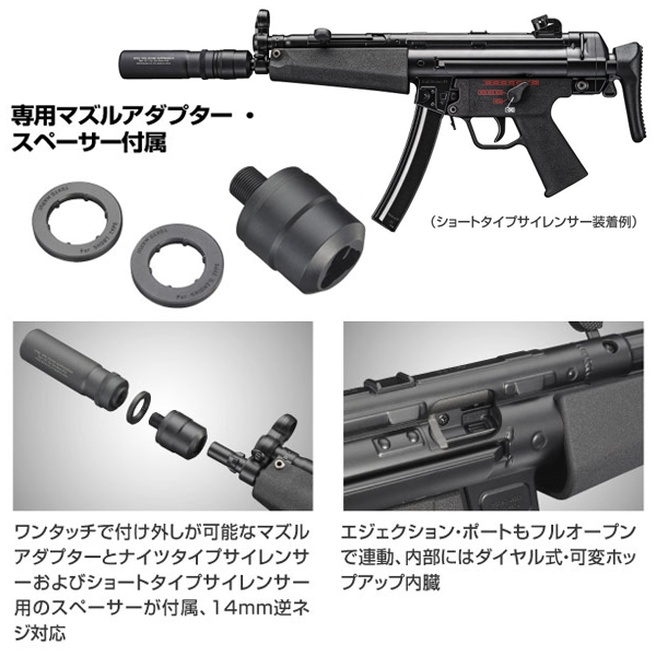 MP5 A5 次世代電動ガン サプレッサー、他付 次世代電動ガン MP5A5 SBU