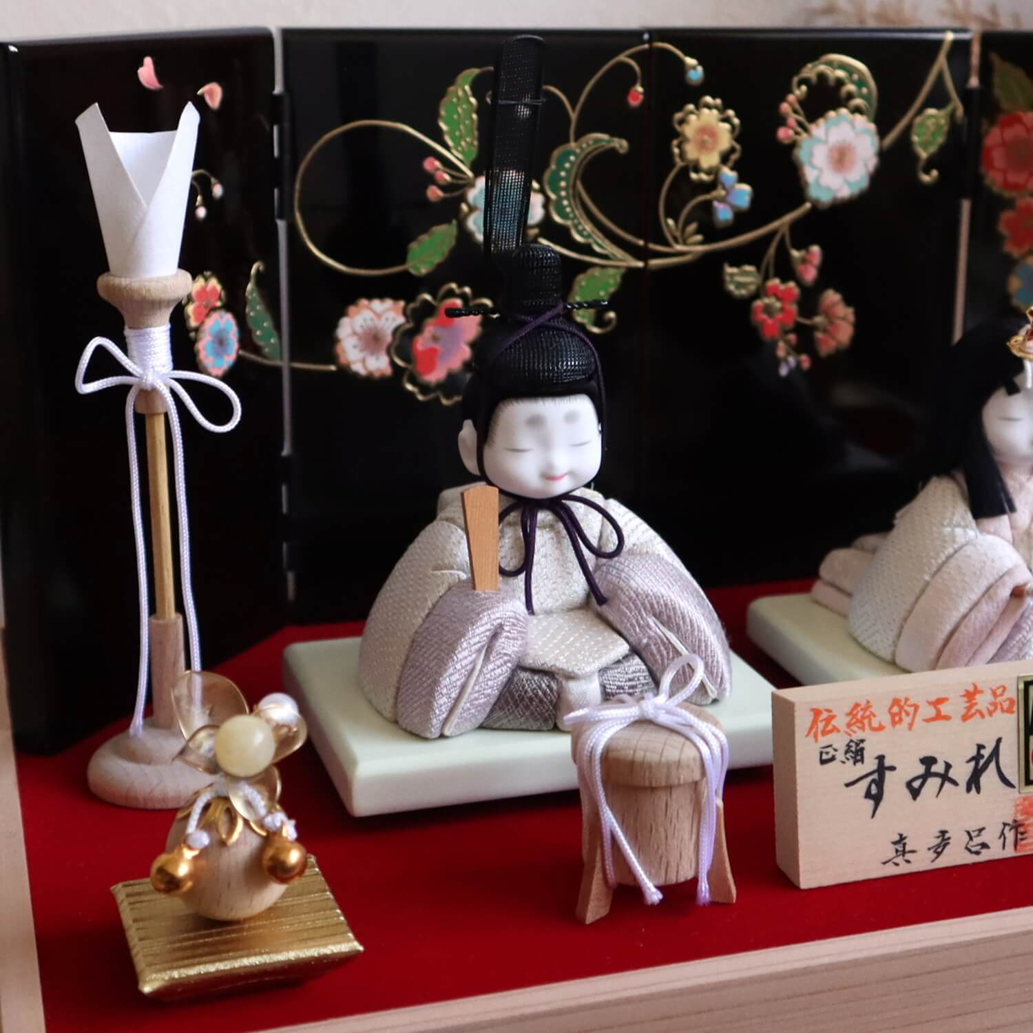 新作伝統的工芸品 三世・金林真多呂作 来未-KURUMI-シリーズ『すみれ雛