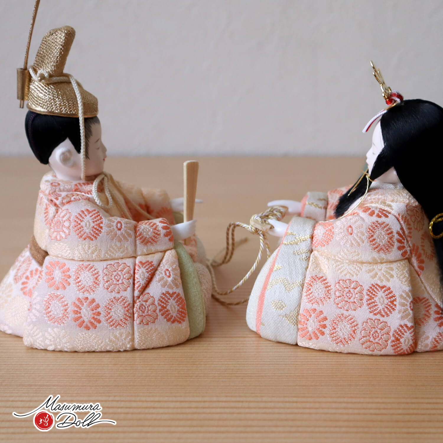 新作 木村一秀作 桃山雛 ☆ 国産杉製月飾台(大) ひな人形 雛人形