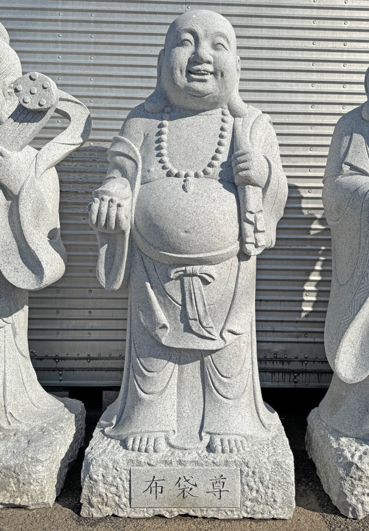 天然御影石彫刻 七福神像｜石像・福を呼ぶ彫刻セット｜ガーデンアート増樹