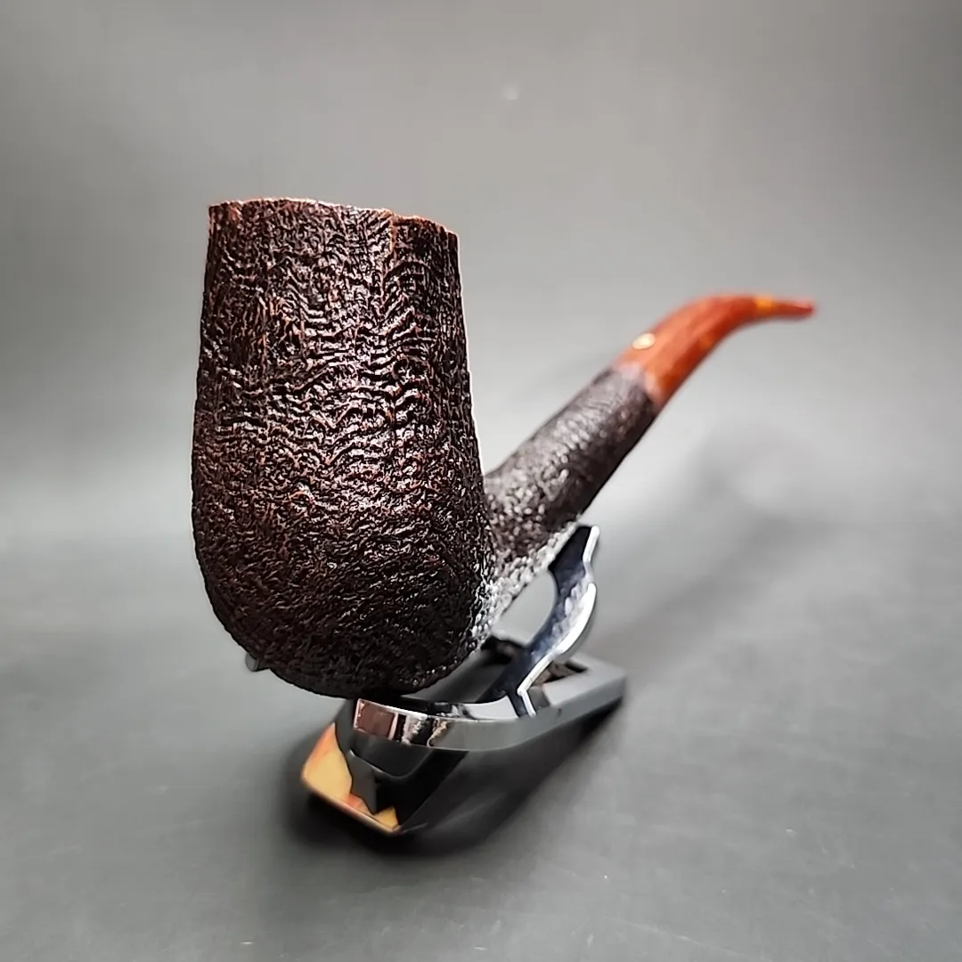 2002 JT Cooke Sandblasted Dunhill LC Estate Briar Pipe, American
