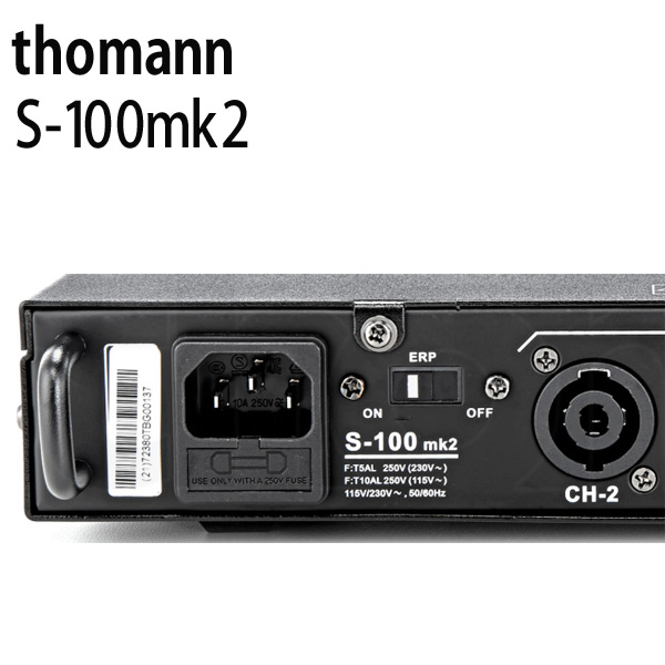 thomann (トーマン) ／ S-100mk2 - パワーアンプ - [65W+65W／8Ω、100W