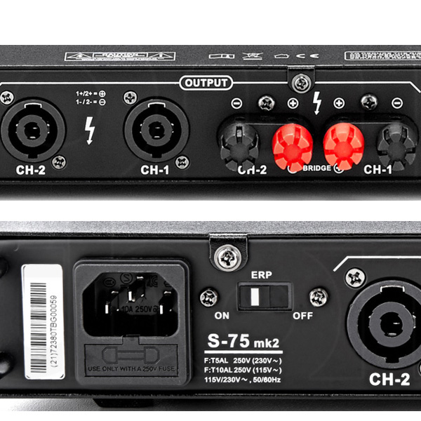 Thomann S-75 mk2 トーマン パワーアンプ【動作確認OK】 thomann