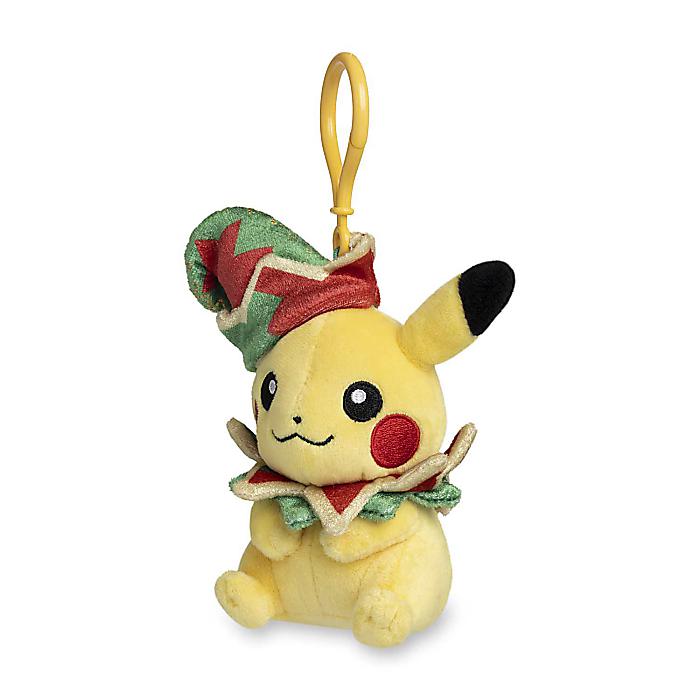 Pikachu Pok mon Holiday Workshop Plush Key Chain ／ ピカチュウ