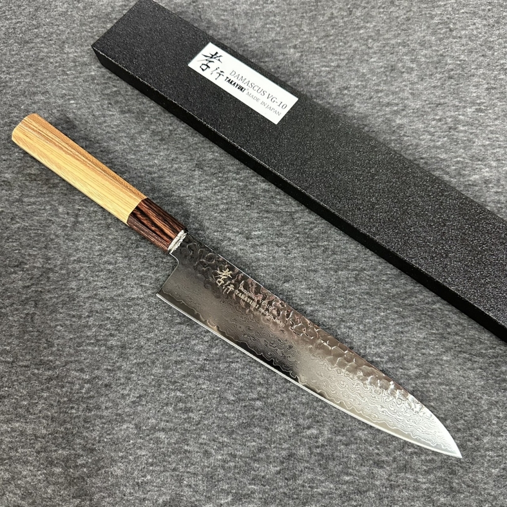 堺孝行VG10 33層大馬士革紋和牛刀240mm -菜刀王製刀廠-菜刀工廠,台中