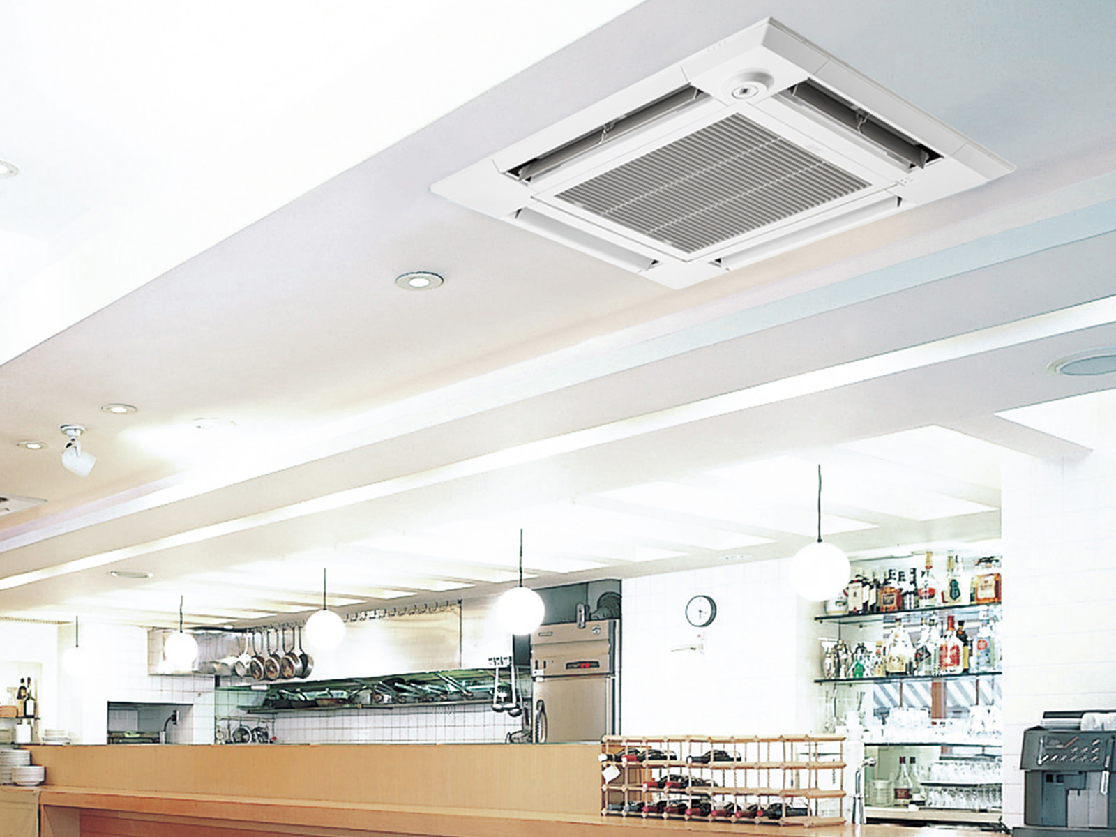 4方向天井カセット形〈i-スクエアタイプ〉｜室内ユニット｜店舗・事務