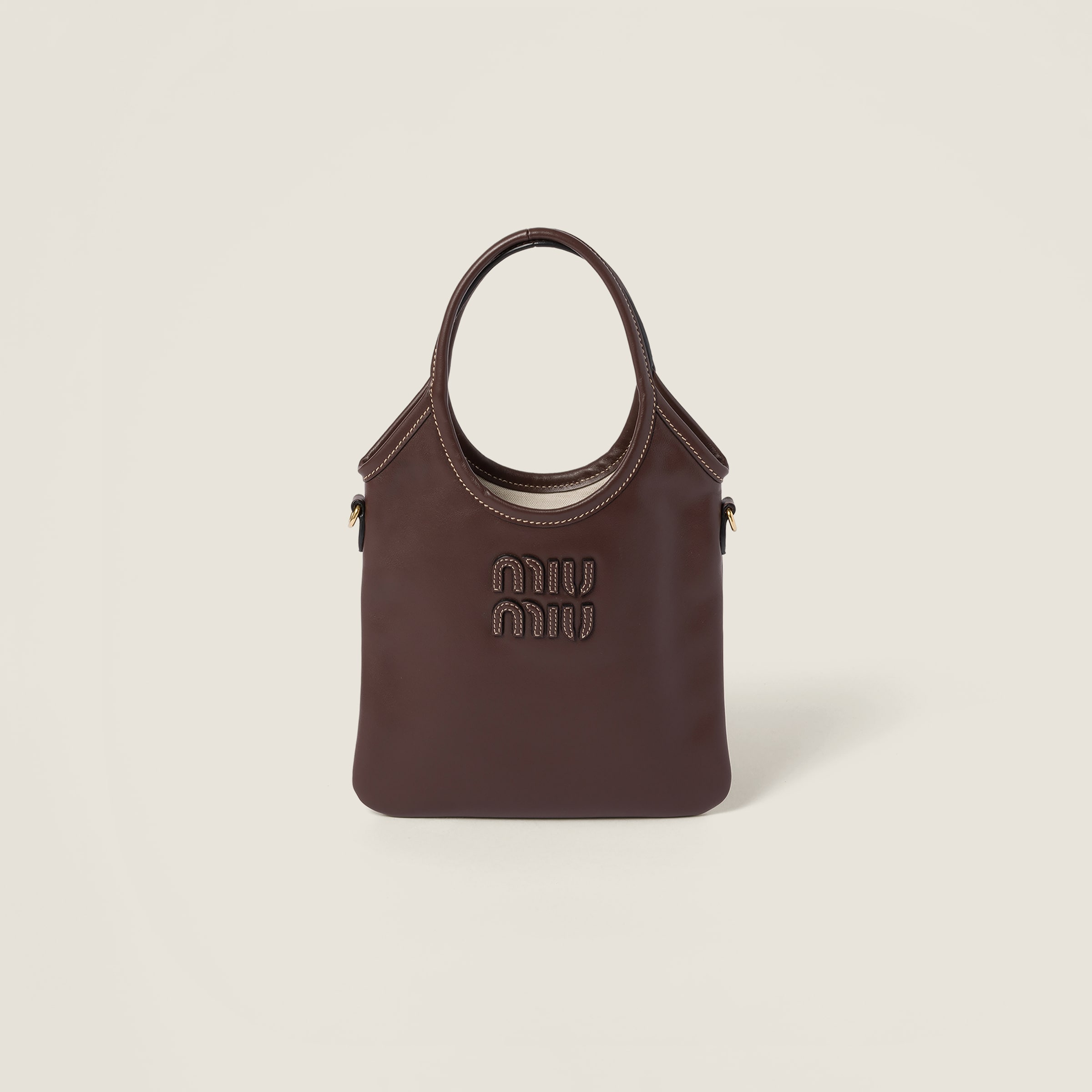 Briarwood Ivy Leather Handbag | Miu Miu