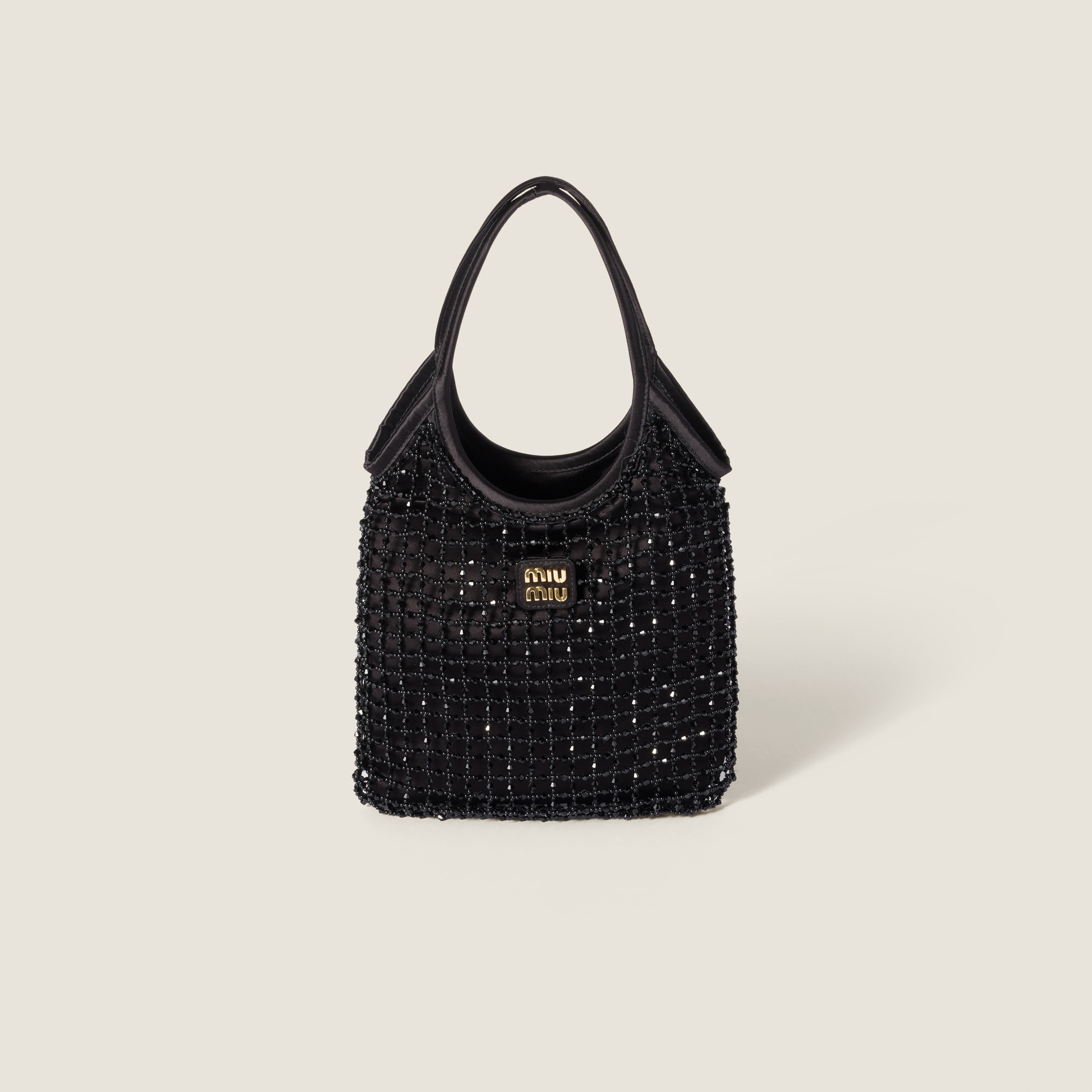 Black Ivy Leather Handbag | Miu Miu