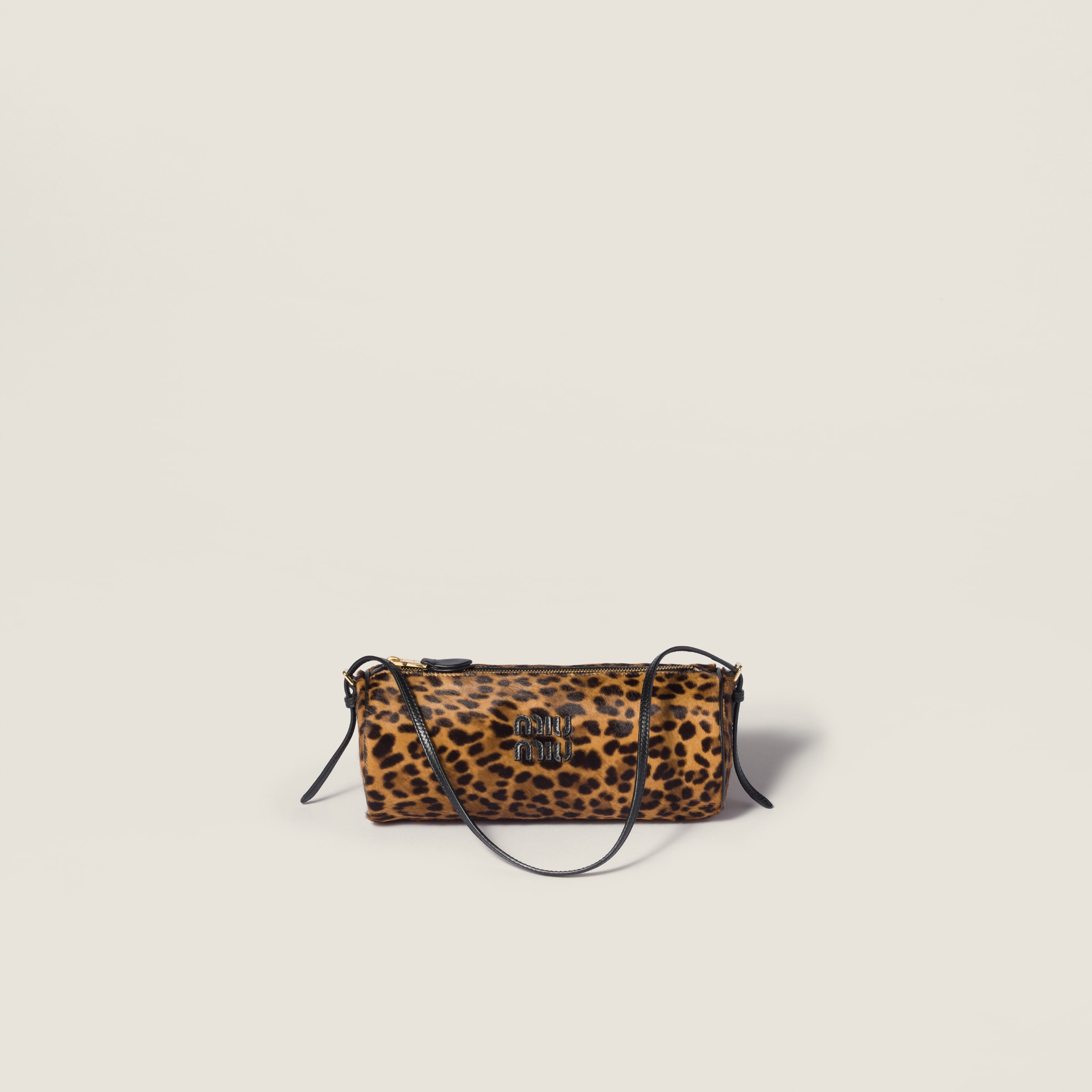Honey Printed Leather Pouch | Miu Miu
