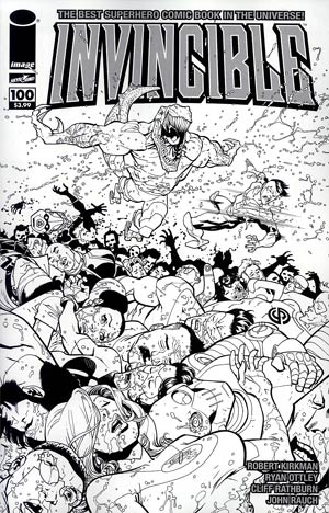 Invincible #100 Cover H Incentive Ryan Ottley Wraparound Sketch